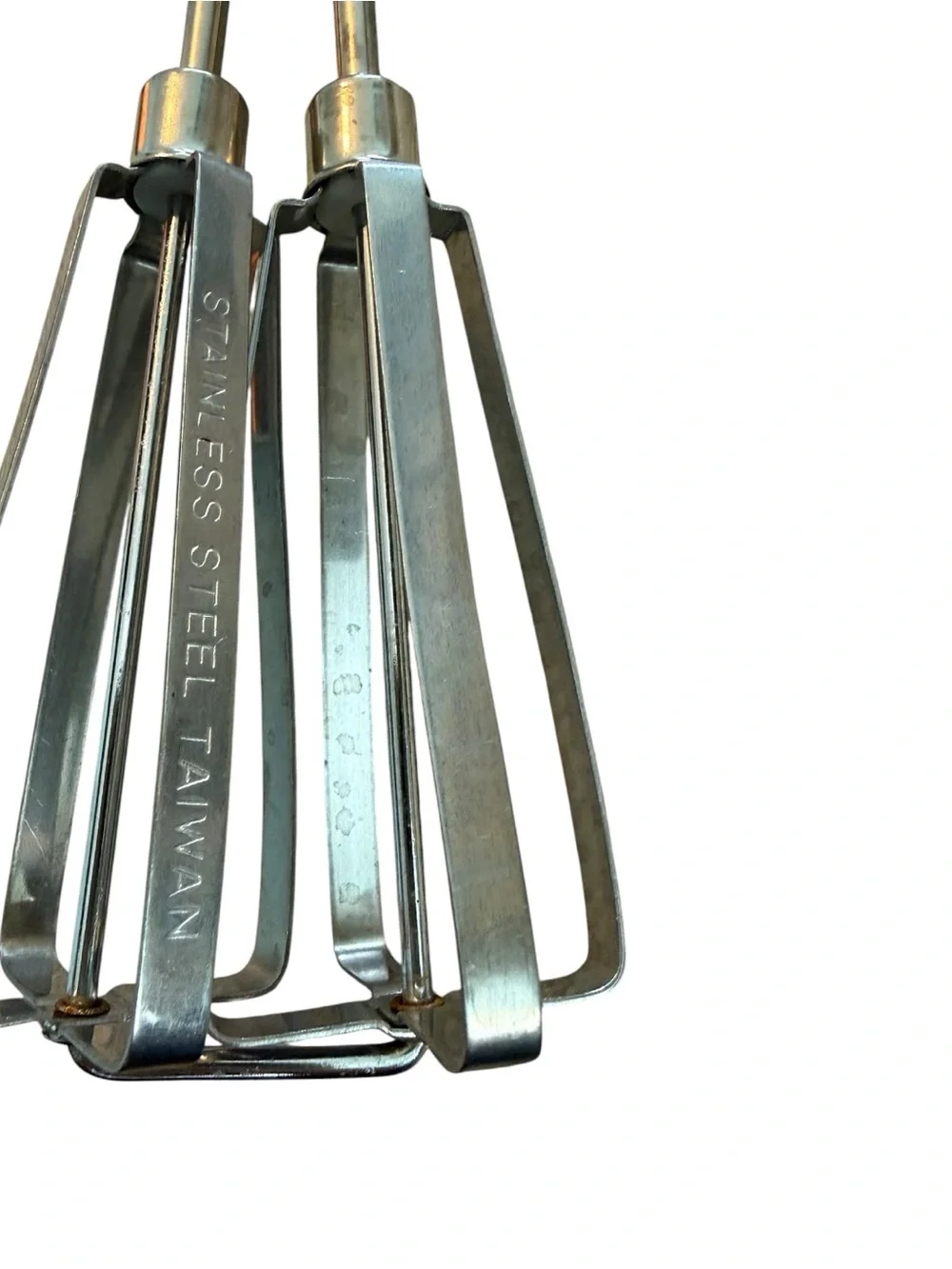 Vintage Mid Century Hand Mixer Egg Beater Heavy Duty Stainless Steel Black